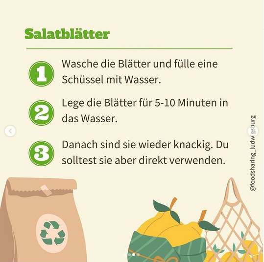 So kannst Du welken Salat auffrischen.