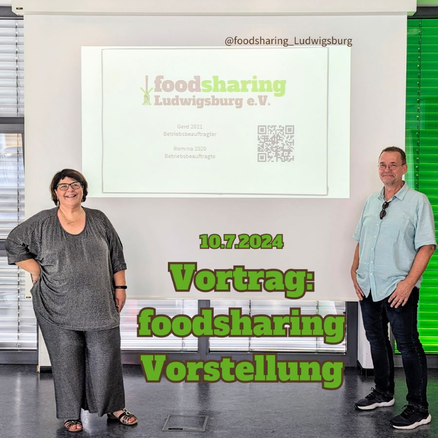 Foodsaver des Vereins foodsharing Ludwigsburg e.V. beim Infoabend in Remseck